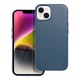 Leather MagSafe Back Case priekš Apple iPhone 14 - Tumši Zils - mākslīgās ādas aizmugures apvalks / bampers-vāciņš