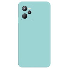 Anti-scratch Rubberized TPU Phone Case with Microfiber Lining priekš Realme C35 - Tirkīzs - silikona aizmugures apvalks / bampers