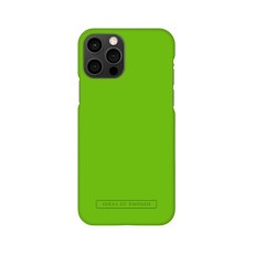 iDeal of Sweden Seamless SS23 Back Case priekš Apple iPhone 12 / 12 Pro - Hyper Lime - ciets silikona aizmugures apvalks ar iebūvētu metālisku plāksni / bampers-vāciņš