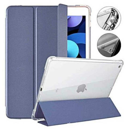 Mercury Clear Back Cover Book Case priekš Apple iPad 10.2 (2019 / 2020 / 2021) - Zils - sāniski atverams maciņš ar stendu (ādas maks, grāmatiņa, leather book wallet case cover stand)