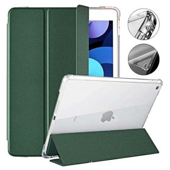 Mercury Clear Back Cover Book Case priekš Apple iPad 10.2 (2019 / 2020 / 2021) - Zaļš - sāniski atverams maciņš ar stendu (ādas maks, grāmatiņa, leather book wallet case cover stand)
