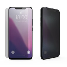 Privacy Full Glue Tempered Glass screen protector priekš Xiaomi Redmi Note 8 Pro - Melns - Ekrāna Aizsargstikls / Bruņota Stikla Aizsargplēve