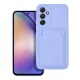 Forcell Card Back Case priekš Samsung Galaxy A54 5G A546 - Violets - silikona aizmugures apvalks ar kabatiņu / bampers-vāciņš