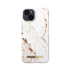 iDeal of Sweden Fashion CA16 Back Case priekš Apple iPhone 13 - Carrara Gold - plastikāta aizmugures apvalks ar iebūvētu metālisku plāksni / bampers-vāciņš
