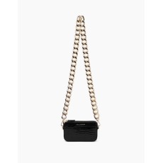 iDeal of Sweden AW20 Nano Chain Bag - Neo Noir Croco - sieviešu pleca soma