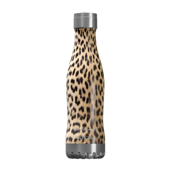 iDeal of Sweden Glacial Bottle - Wild Leopard - metāla termopudele / ūdens pudele