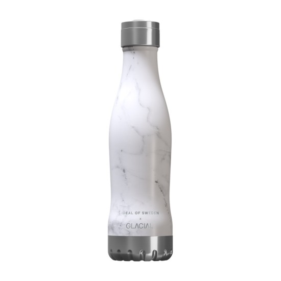 iDeal of Sweden Glacial Bottle - White Marble - metāla termopudele / ūdens pudele