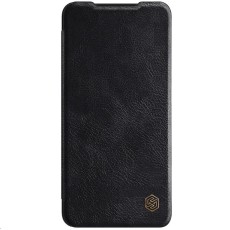 NILLKIN Qin Series Card Holder Leather Flip Case priekš Xiaomi Poco M4 Pro 4G - Melns - sāniski atverams maciņš