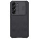 Nillkin CamShield Slide Camera Back Hard Case Cover priekš Samsung Galaxy S23 Plus 5G S916 - Melns - plastikas aizmugures apvalks / bampers ar kameras aizsargmehānismu