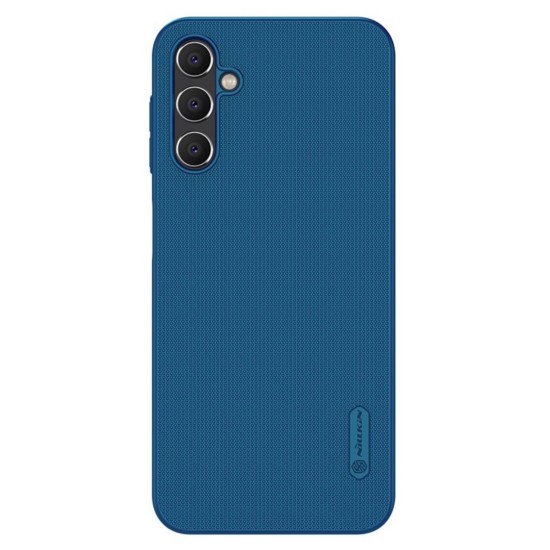 Nillkin Super Frosted Shield Matte PC Mobile Cover priekš Samsung Galaxy A14 4G A145 / A14 5G A146 - Zils - plastikas aizmugures apvalks (bampers, vāciņš, PU back cover, bumper shell)