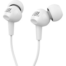 JBL C100SI In-Ear Stereo Earphones with Remote and Mic jack 3.5mm - Baltas - Universālas stereo austiņas ar mikrofonu un pulti