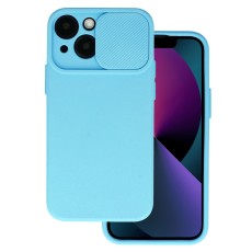 CamShield Soft Back Case priekš Apple iPhone 14 Pro Max - Gaiši Zils - silikona aizmugures apvalks / bampers ar kameras aizsargmehānismu