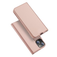 Dux Ducis Skin Pro series priekš Apple iPhone 14 - Rozā Zelts - sāniski atverams maciņš ar magnētu un stendu