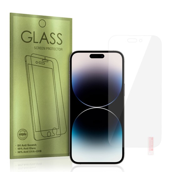 Gold Tempered Glass screen protector priekš Apple iPhone 14 Pro - Ekrāna Aizsargstikls / Bruņota Stikla Aizsargplēve
