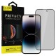 Privacy Tempered Glass screen protector priekš Samsung Galaxy A14 4G A145 / A14 5G A146 - Melns - Ekrāna Aizsargstikls / Bruņota Stikla Aizsargplēve