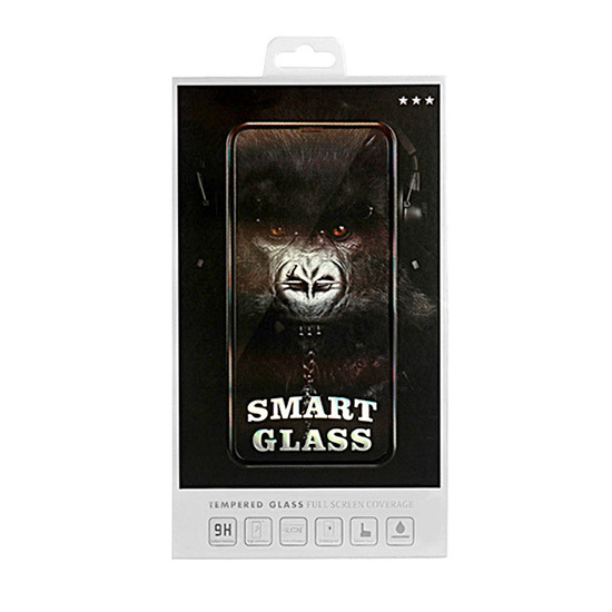 Smart Full Glue Tempered Glass screen protector priekš Samsung Galaxy A41 A415 - Melns - Ekrāna Aizsargstikls / Bruņota Stikla Aizsargplēve