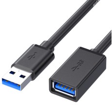 5M Pagarinātāja kabelis USB to USB 3.0 extension cable - Melns - lādēšanas un datu kabeļa / vada pagarinātājs
