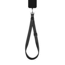 iDeal of Sweden SI23 Phone Webbing Strap - Noir Dark Silver - kakla / pleca siksniņa