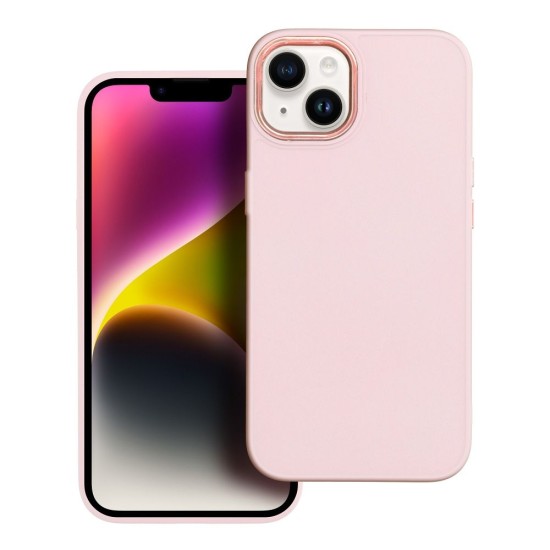 Frame Back Case priekš Xiaomi Redmi Note 12 5G / Poco X5 5G - Gaiši Rozā - silikona aizmugures apvalks / bampers-vāciņš