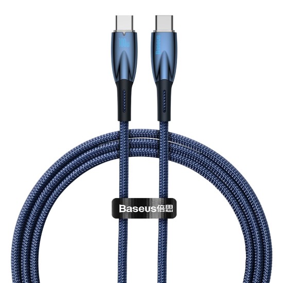 Baseus 1M Dynamic PD 100W Fast Charging Type-C to Type-C cable - Синий - USB-C дата кабель / провод для зарядки