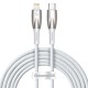 Baseus 2M Glimmer PD 20W Fast Charging Type-C to Lightning cable - Balts - Apple iPhone / iPad lādēšanas un datu kabelis / vads