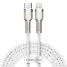 Baseus 1M Cafule PD 20W Fast Charging Type-C to Lightning cable - Balts - Apple iPhone / iPad lādēšanas un datu kabelis / vads