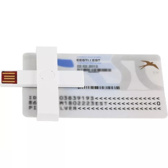 Plus ID USB 2.0 eID / ID Card Reader - Balts - ID karšu lasītājs