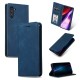 Busines Style Book Case priekš Samsung Galaxy A70 A705 - Tumši Zils - sāniski atverams maciņš ar stendu / grāmatveida maks