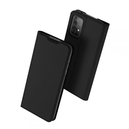 Dux Ducis Skin Pro series priekš Samsung Galaxy A54 5G A546 - Melns - sāniski atverams maciņš ar magnētu un stendu