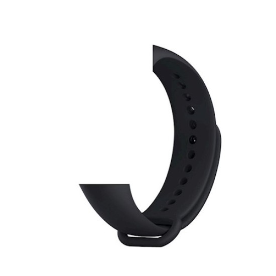 Devia Deluxe Sport Silicone Watchband Strap priekš Xiaomi Mi Band 3 / Mi Smart Band 4 - Melns - silikona siksniņas (jostas) pulksteņiem