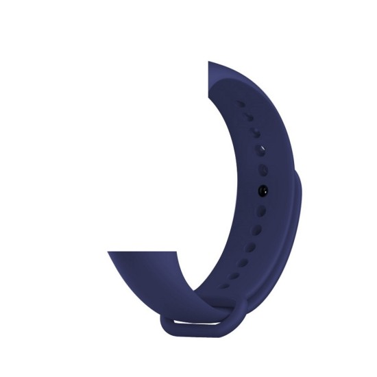 Devia Deluxe Sport Silicone Watchband Strap priekš Xiaomi Mi Band 3 / Mi Smart Band 4 - Tumši Zils - silikona siksniņas (jostas) pulksteņiem