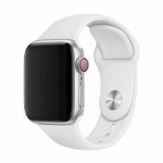 Devia Strap Deluxe Sport priekš Apple Watch 38 / 40 / 41 mm / Series 10 / 11 (42mm) - Balts - silikona siksniņa (josta) priekš pulksteņiem