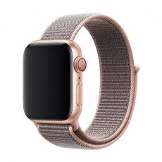 Devia Strap Deluxe Sport3 priekš Apple Watch 38 / 40 / 41 mm / Series 10 / 11 (42mm) - Rozā Smiltis - neilona siksniņas (jostas) priekš pulksteņiem
