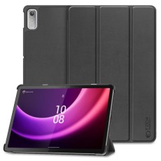 Tech-Protect Smart Case priekš Lenovo Tab P11 (2nd Gen) TB-350 - Melns - sāniski atverams maciņš ar magnētu un stendu