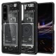 Spigen Ultra Hybrid Back Case priekš Sony Xperia 1 V - Zero One - triecienizturīgs silikona-plastikāta aizmugures apvalks / bampers-vāciņš