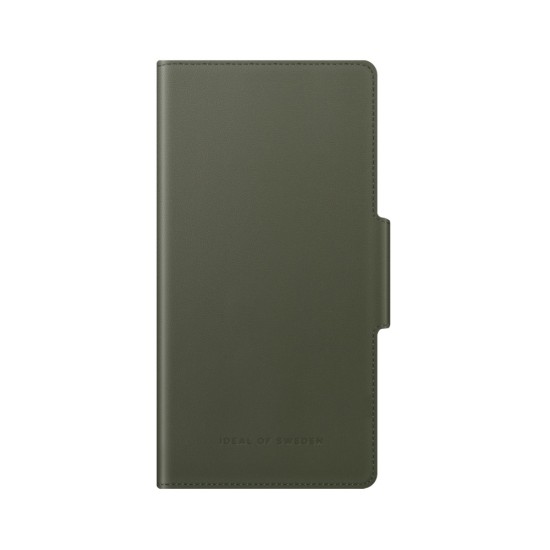 iDeal of Sweden Atelier AW21 Wallet Case priekš Apple iPhone 11 - Intense Khaki - mākslīgās ādas sāniski atverams maciņš ar bamperu uz magnēta