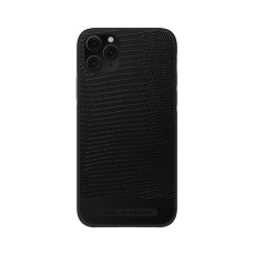 iDeal of Sweden Atelier AW20 Back Case priekš Apple iPhone 11 Pro - Eagle Black - mākslīgās ādas aizmugures apvalks ar iebūvētu metālisku plāksni / bampers-vāciņš
