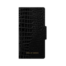 iDeal of Sweden Atelier AW20 Wallet Case priekš Apple iPhone 11 Pro - Neo Noir Croco - mākslīgās ādas sāniski atverams maciņš ar bamperu uz magnēta