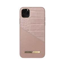 iDeal of Sweden Atelier SS20 Back Case priekš Apple iPhone 11 Pro Max - Rose Smoke Croco - mākslīgās ādas aizmugures apvalks ar iebūvētu metālisku plāksni / bampers-vāciņš
