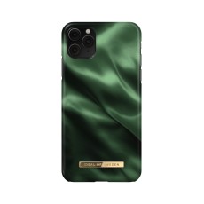 iDeal of Sweden Fashion AW19 Back Case priekš Apple iPhone 11 Pro Max - Emerald Satin - plastikāta aizmugures apvalks ar iebūvētu metālisku plāksni / bampers-vāciņš