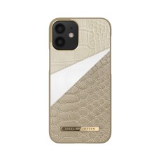 iDeal of Sweden Atelier AW20 Back Case priekš Apple iPhone 12 mini - Wild Cameo - mākslīgās ādas aizmugures apvalks ar iebūvētu metālisku plāksni / bampers-vāciņš