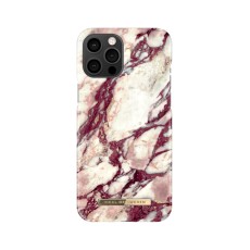 iDeal of Sweden Fashion MR21 Back Case priekš Apple iPhone 12 Pro Max - Calacatta Ruby Marble - plastikāta aizmugures apvalks ar iebūvētu metālisku plāksni / bampers-vāciņš