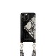 iDeal of Sweden Statement Necklace AW20 Back Case priekš Apple iPhone 12 / 12 Pro - Hypnotic Snake - mākslīgās ādas aizmugures apvalks ar siksniņu un kabatiņu / bampers-vāciņš