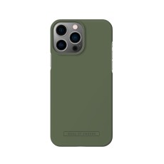 iDeal of Sweden Seamless AG22 Back Case priekš Apple iPhone 13 Pro Max - Khaki - ciets silikona aizmugures apvalks ar iebūvētu metālisku plāksni / bampers-vāciņš