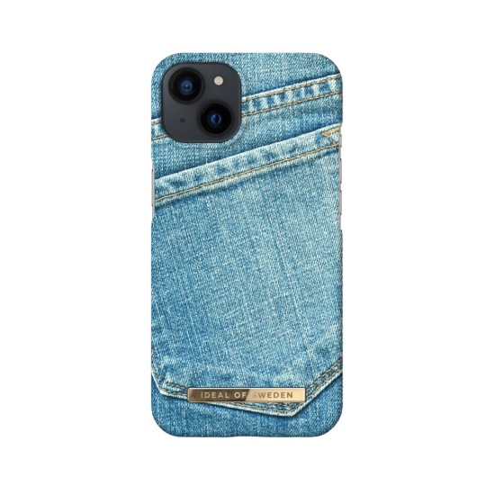 iDeal of Sweden Fashion SS22 Back Case priekš Apple iPhone 13 - Denim Bliss - plastikāta aizmugures apvalks ar iebūvētu metālisku plāksni / bampers-vāciņš