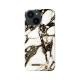 iDeal of Sweden Fashion MR21 Back Case priekš Apple iPhone 13 mini - Calacatta Golden Marble - plastikāta aizmugures apvalks ar iebūvētu metālisku plāksni / bampers-vāciņš
