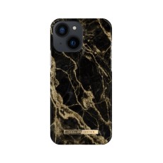 iDeal of Sweden Fashion SS20 Back Case priekš Apple iPhone 13 mini - Golden Smoke Marble - plastikāta aizmugures apvalks ar iebūvētu metālisku plāksni / bampers-vāciņš