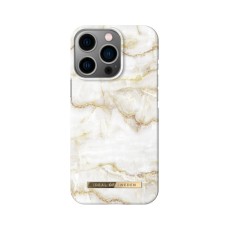 iDeal of Sweden Fashion SS20 Back Case priekš Apple iPhone 13 Pro - Golden Pearl Marble - plastikāta aizmugures apvalks ar iebūvētu metālisku plāksni / bampers-vāciņš