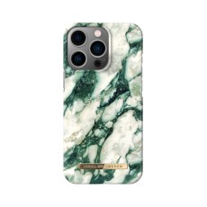 iDeal of Sweden Fashion MR21 Back Case priekš Apple iPhone 13 Pro - Calacatta Emerald Marble - plastikāta aizmugures apvalks ar iebūvētu metālisku plāksni / bampers-vāciņš