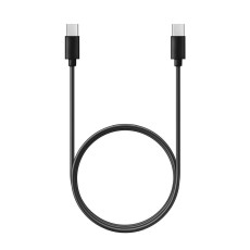 (8mm) Extra Long Tip 1M Type-C to Type-C 3A / PD 60W cable priekš Blackberry, CAT, Ulefone - Melns - USB-C lādēšanas un datu kabelis / vads ar pagarinātu uzgali